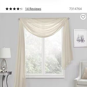 Chocolate Swag Valance-8 yards x 48 in. Single seam in the center JCP Home